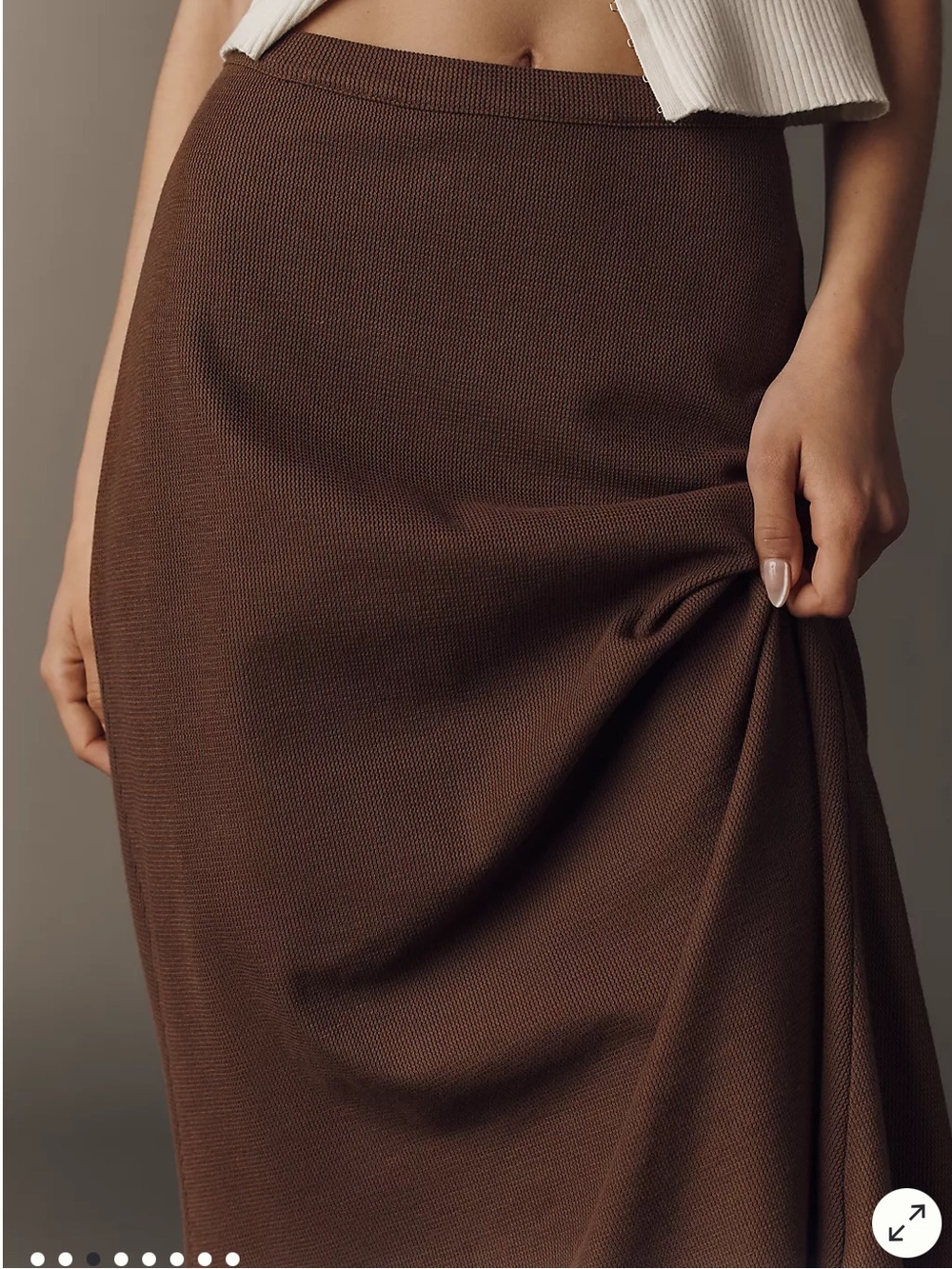 NWT Brown Maeve Knit Trumpet Skirt - Picture 2 of 4